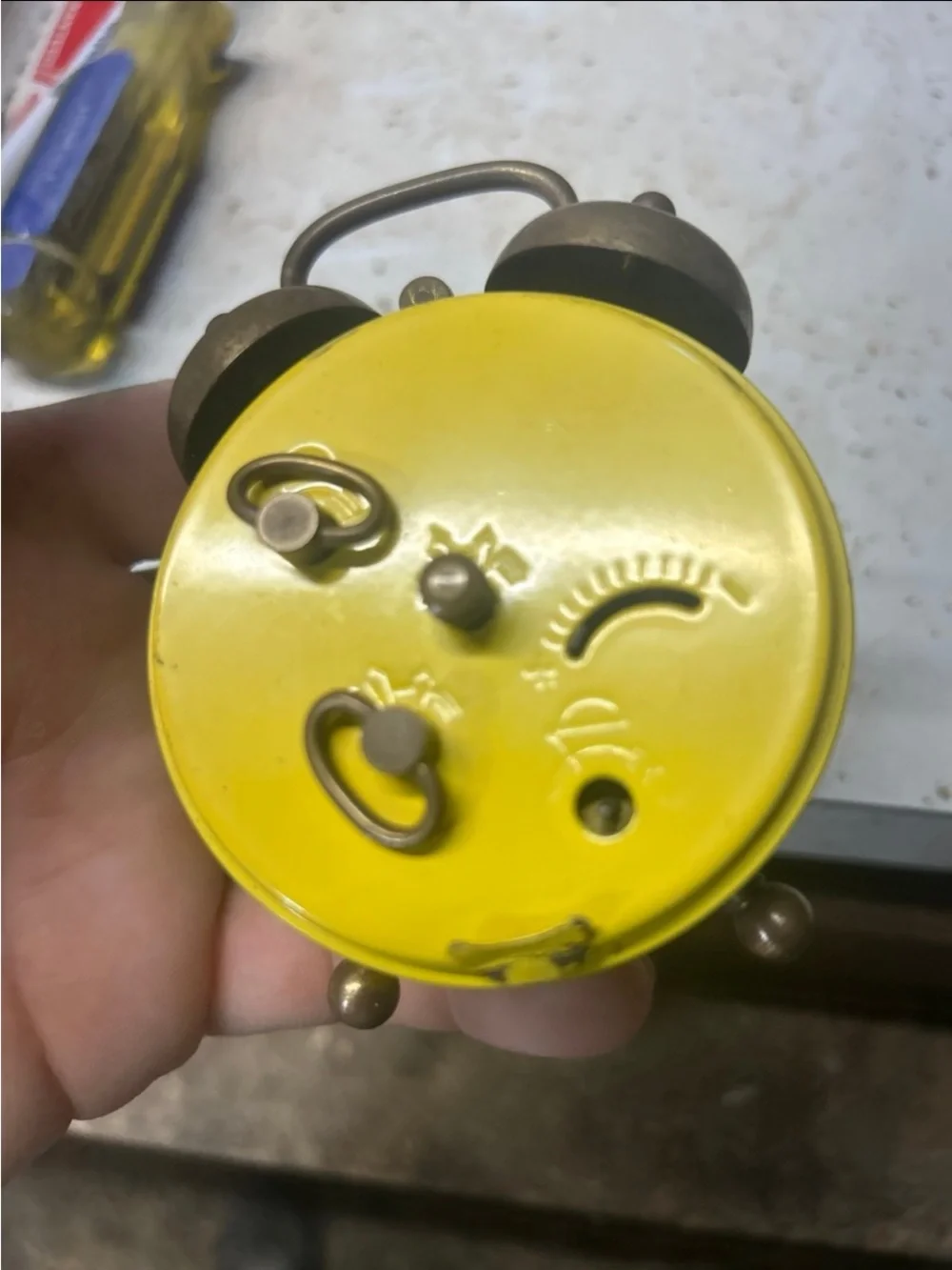 Disney Yellow Mickey Mouse Twin Bell Clock
